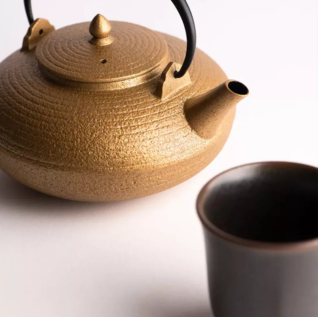 WAZUQU JAPANESE CAST IRON TEAPOT - ITOME 0.70L - GOLD