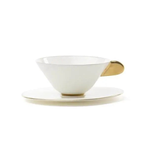 FIVE O'CLOCK CUP & SAUCER BONE CHINA GOLD PATTERN