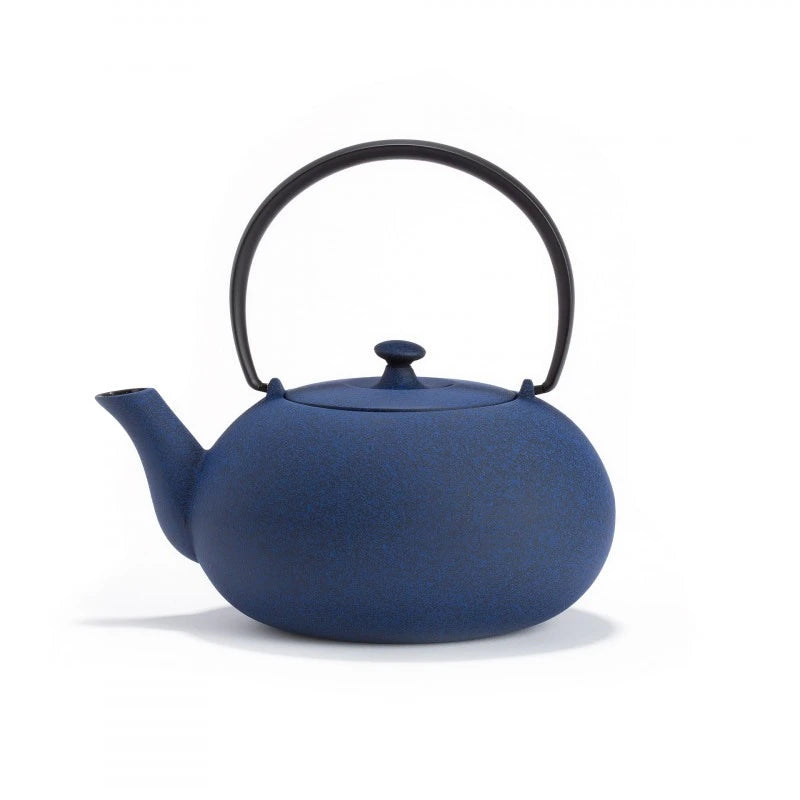 JAPANESE CAST IRON TEAPOT - FUKU 0.55L - BLUE