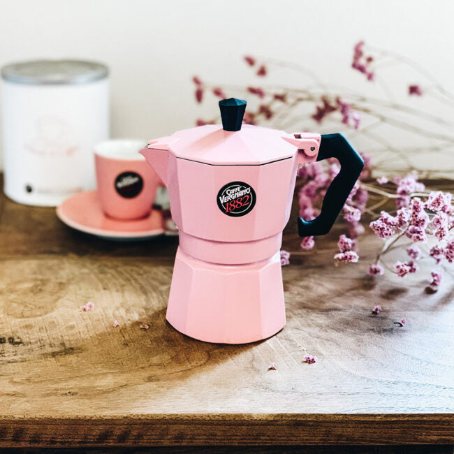 Caffè Vergnano 'Women in Coffee' Pink Moka Pot